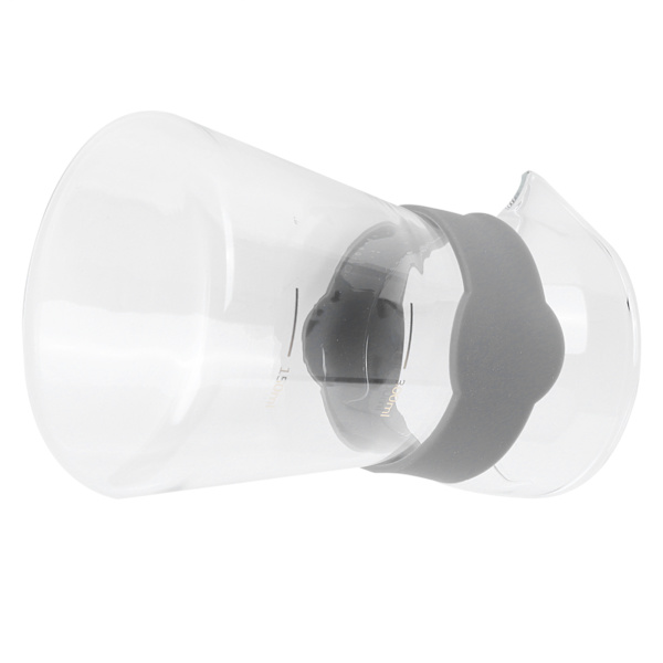 Hemkaffebryggare i högborosilikatglas med våg (transparent)