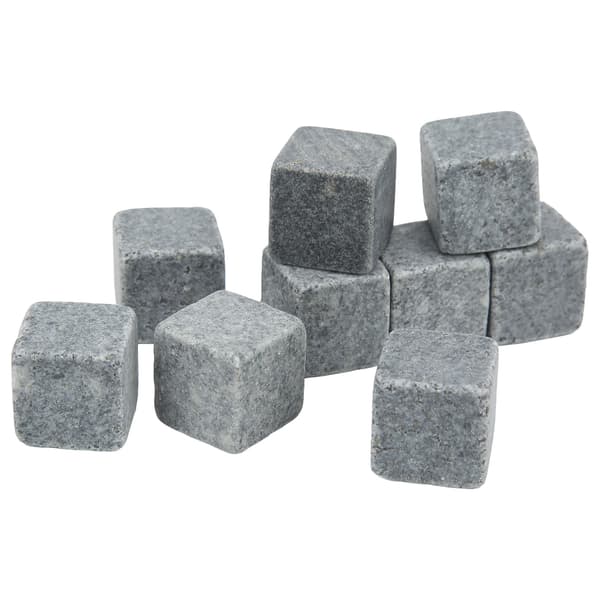 Whisky Sten 2cm Granit Whisky Is Tart Sten Flanellpose Sæt Gave til Whisky Gin Vin Vodka med Flanellpose 9