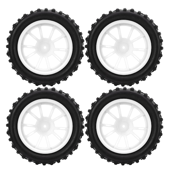 4 st RC-däck 1/10 RC-bil RC-däck RC-tillbehör för HSP 94111 94188 94108 Blanc