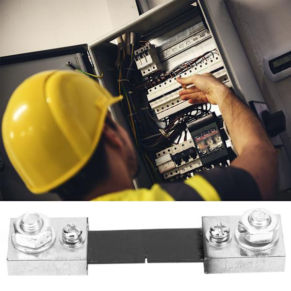 50A/100A Ström AMP Shunt Motstånd 75mV FL-2 för Digital Ammeter Analog Mätare(100A)