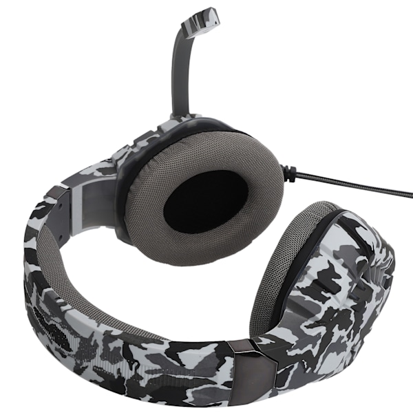 Kablet Gaming Hodetelefon Datamaskin Stereo Hodesett med LED Lys Mikrofon USB+3.5mm Port