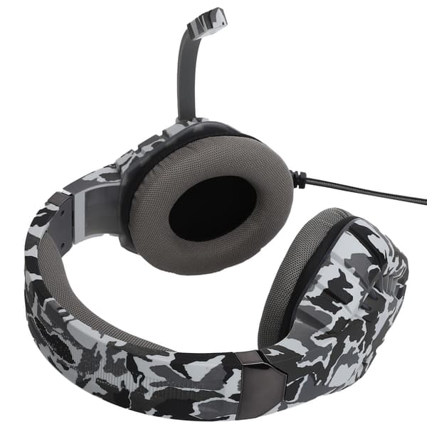 Kablet Gaming Hovedtelefon Computer Stereo Headset med LED Lys Mikrofon USB+3.5mm Port