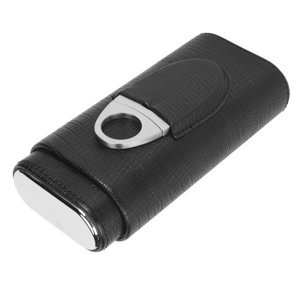 3 STK cigaretui Blødt læder Cedertræ Foring Elegant udseende Bærbar cigaræske til rejser officiel virksomhed