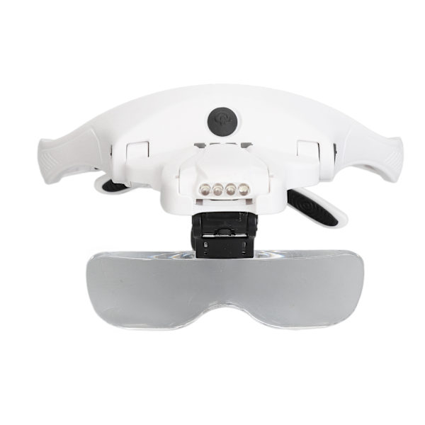 Päänauhan suurennuslasi, High Definition 5H Kovuus Ladattava Hands Free - Suurennuslasi 4 LED-valolla