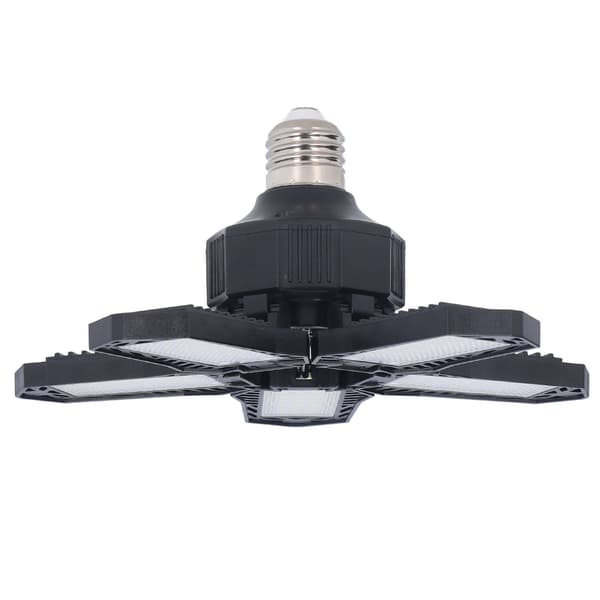 LED Garage Lys Foldbart Garage Loftlys E27 20W 1500LM 5 Blads Lager Værksted Lys 85‑265V