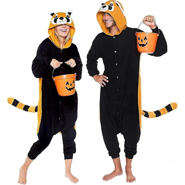 Djur och havsdjur plysch cosplay kostym - rolig och mysig vuxen Halloween kostym stor röd panda