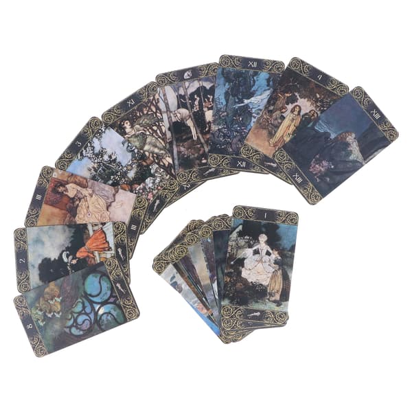 Unikt mönster Tarotkortlek Ödesdivination Tarotkortset Framtidsberättande Spel
