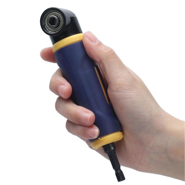 Vinkelborrmaskinadapter 90 Grader Gul Blå Borrtillsats Förlängningsdrivare