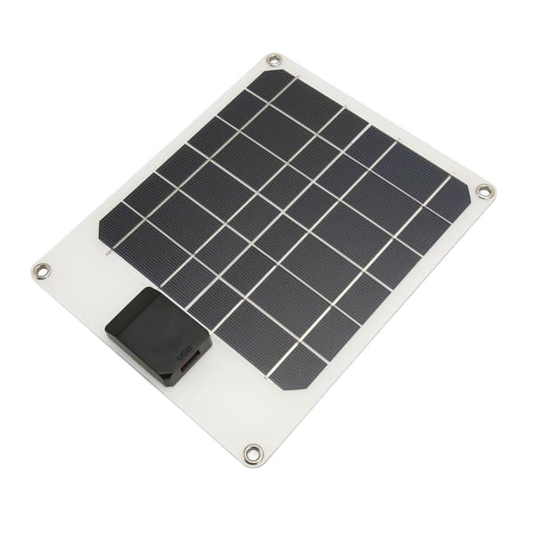 Mini Solar USB-panel 6W 5V IP67 Vattentät Monokristallin Säkerhetsskydd Kompakt Solcellsmodul för Backpacking Vandring Vit