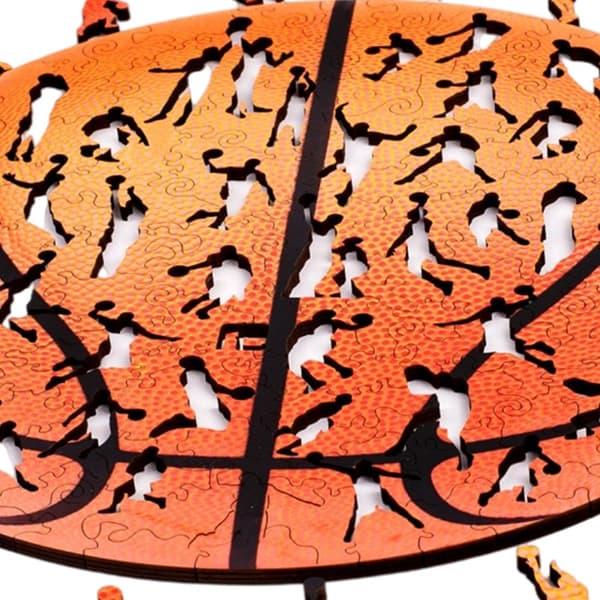203 bitar oregelbunden basketform pussel träleksaker träpussel present för vuxna och barn