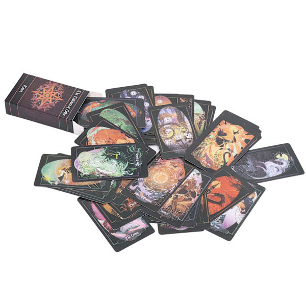 Barn av Litha Tarot-kort Konstpapper 78 Spådomslekar Spådom Lyckoberättelser Leksaker för Vänner Fest
