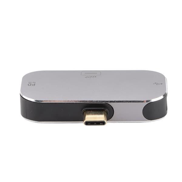 Dockningsstation 3 i 1 Typ C Hane till Mini DP USB A Typ C Hona USB C Docka för Windows för Android för OS X