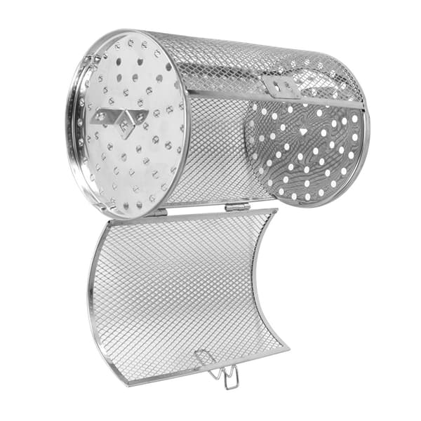 12*18cm Bagekurv i rustfrit stål til ovn, ristning, bagning, roterende nødder, bønner, jordnødder, BBQ grill
