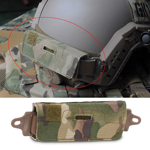 Hjälmpåse Rail Counter Viktpåse för OPS/FAST/BJ/PJ/MH Med Block Camouflage