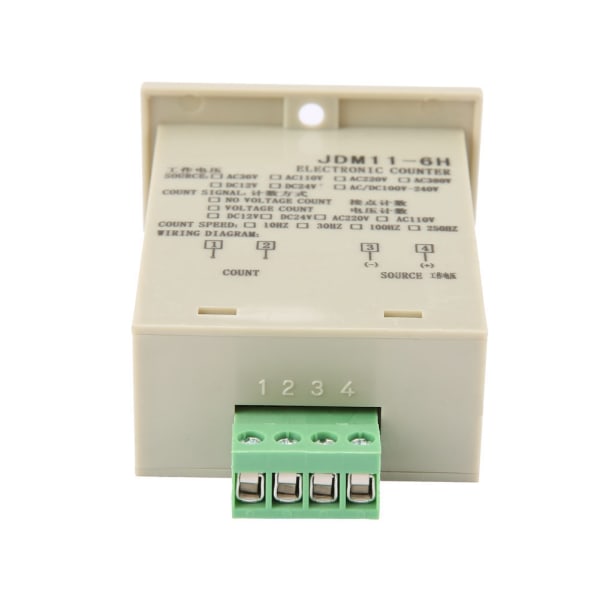 JDM11-6H 6-cifret display elektronisk tæller DC 12V