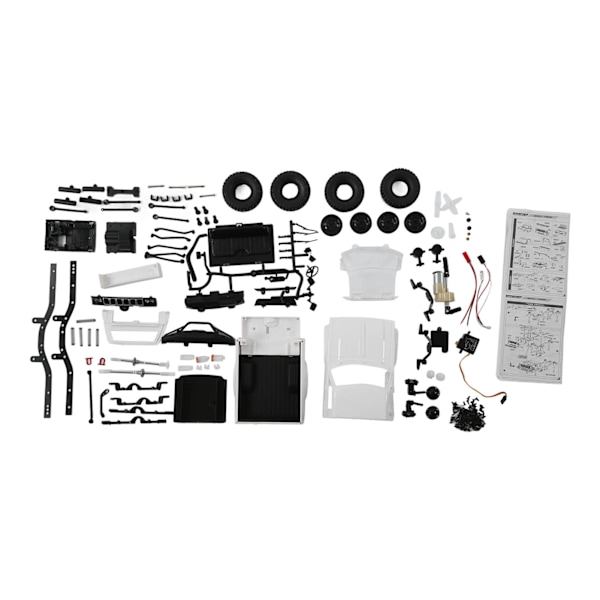C24 2.4G DIY RC-bil KIT 4WD Fjärrkontroll Crawler Off Road Flyttbar Maskin Bilar Barnleksaker