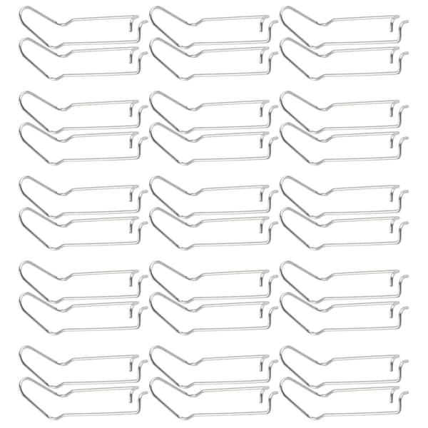 30 stk. plantestøttefjederklemme i rustfrit stål til have-drivhus til 16 mm diameter