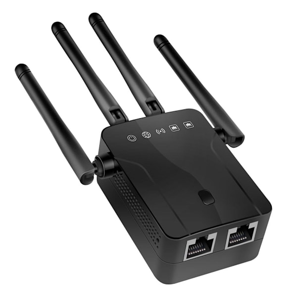 M 95B Trådlös Repeater för hemmakontor 300m Signalförstärkare Extender 4 Antenn Router WiFi Förstärkare 100‑240V