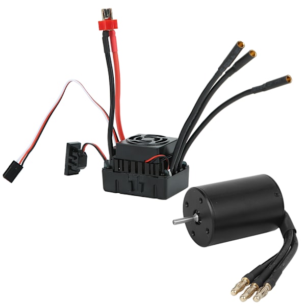 Surpass 3650 Vattentät 4-polig Borstlös Motor 60A ESC RC Biltillbehör (Svart)(2300Kv60A ESC )
