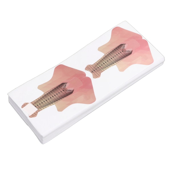 100 st Nail Form Extension Stickers Numbers Längder Markerade Självhäftande Nail Tips Guide Sticker