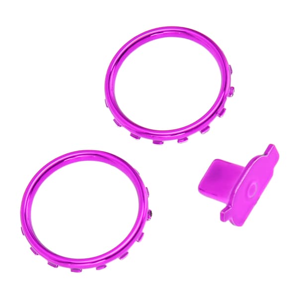 Dekorative accentringe til Xbox Elite Series 2 Controller Matte Chrome Switch Buttons Udskiftningsdele Lilla