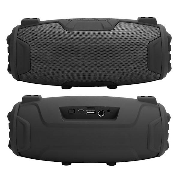 Bluetooth-högtalare subwoofer stereoljud utomhushögtalare USB med mikrofon svart