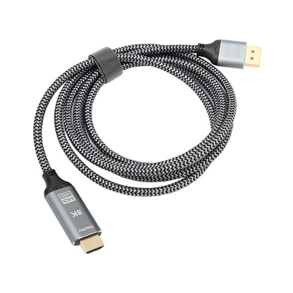 DisplayPort 1.4 til HD Multimedia Interface 2.1 Adapterkabel 8K DisplayPort Han til HD Multimedia Interface Hun Kabel