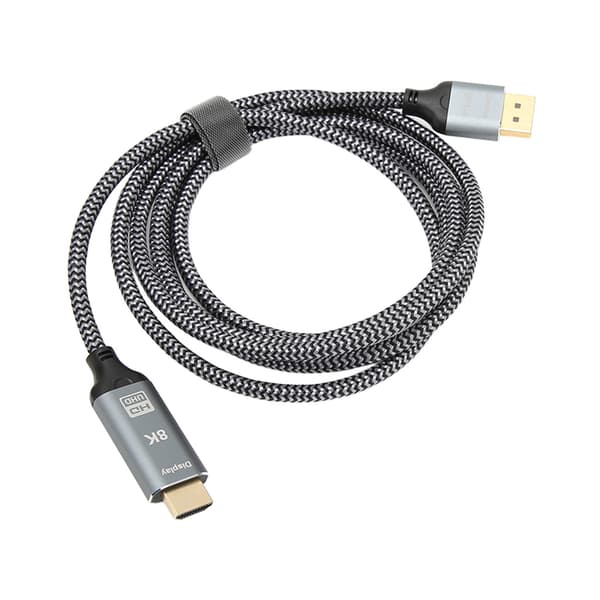 DisplayPort 1.4 till HD Multimedia Interface 2.1 Adapterkabel 8K DisplayPort Hane till HD Multimedia Interface Hona Kabel