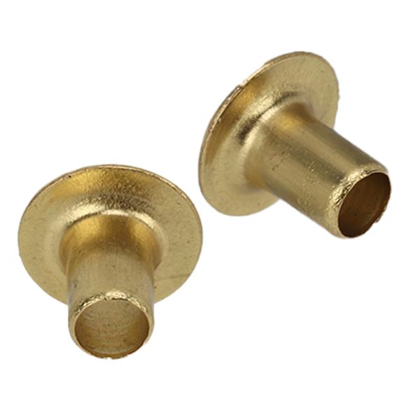 500 st hål nitar 65 koppar utjämning ytor enkel installation kläder nitar för DIY hantverk 2,3x4x5mm