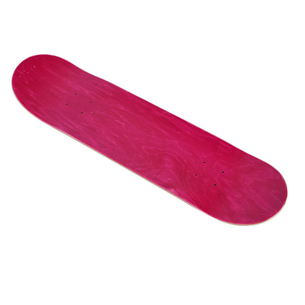 Lønnetre Elastisk Antiskli Dobbel Rocker Skateboard Deck Longboard Panel (Rose Red)