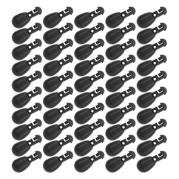 Perler til karpefiske - Matchfiske - Connectorperler for krokforbindelser - Materperler - Tilbehør til karpefiske - Svart - Stor