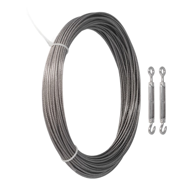 Rostfritt ståltrådsset Rostskydd Förhindra korrosion PVC-belagd kabelräcke Kit för gardin Tält Anläggning