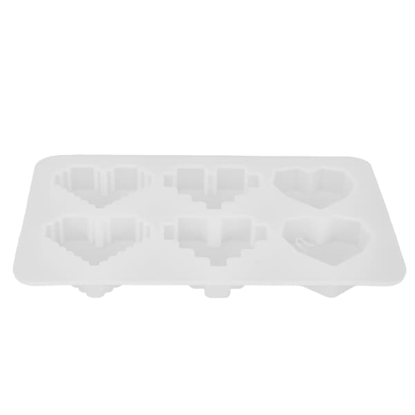 DIY Hjerteformet Form Gjenbrukbar 3D Silikonform for Aromaterapitabletter Balsam Såpe