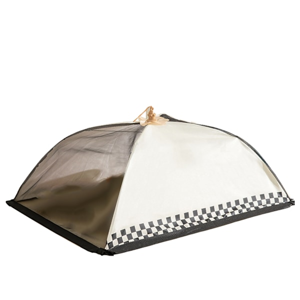 Mesh-matskydd Mesh-matskydd Hopfällbart bärbart måltidsskydd för sommarhem Camping Picknick Rutigt mönster