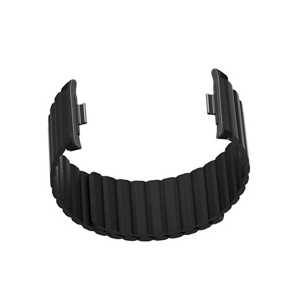 2 stk. Magnet Udskiftning Urremme Silikone Magnetisk Lukning Urrem Til Mi Band 8 Pro Sort