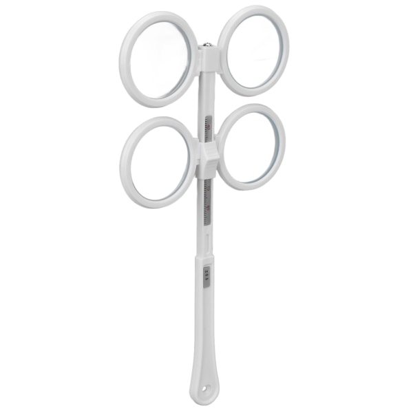 Optisk Flipper Plast Justerbar Optometri Flip Lens Instrument med Vision Test Card for Amblyopia White (±0,5 D.)