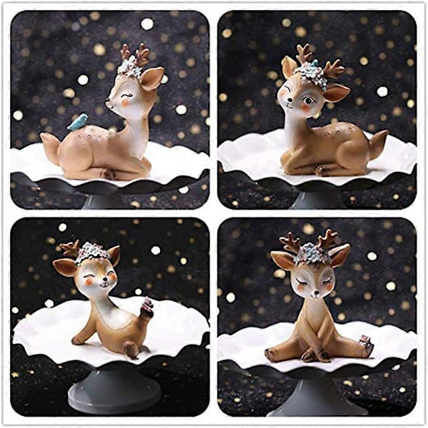 2025 Sopiva Kitz-hahmo, koriste-esineet, hahmo koristeellinen Kitz-miniatyyri 3D bambi, eläinhahmot