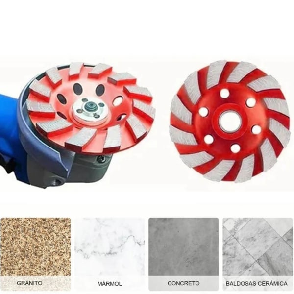4 tommer slibeskive diamantslibning beton slibeskive til skæring slibning formning