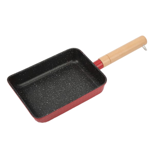 Tamagoyaki japansk omelettpanna Hem Mini Nonstick Pan Multifunktionell Pan Induktionskokare Gas Universal Röd