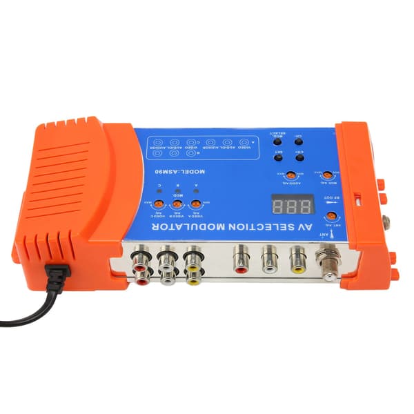 AV-valgmodulator Professionel PAL NTSC Standard VHF UHF RF-modulator til hjemme-tv 100‑240V US-stik