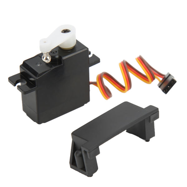 Digital Servo Lågbruskänslig plaststyrväxel med arm för WLtoys 124016 124017 144010 1/14 RC-bilar