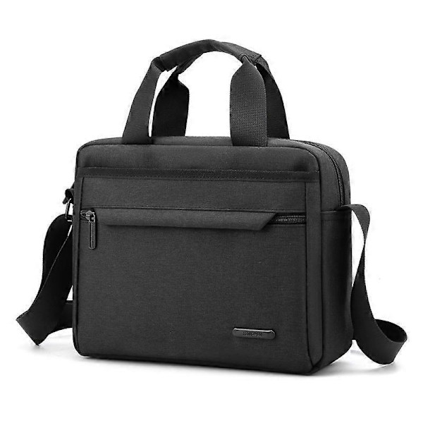 Portfölj Axelväska med Justerbar Avtagbar Axelrem, Vattenavvisande Lätt Messenger Bag för Resor och Affärer