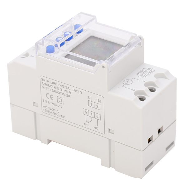 Digital Timer Switch Analog Programmerbar Baggrundsbelyst LCD-skærm TM929AK 85‑265V 16A