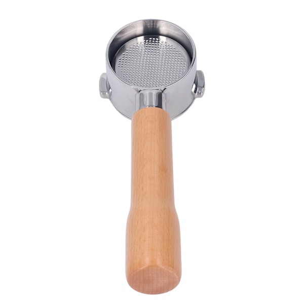 Portafilter 51mm 2 korvaa pohjaton kahvakahva ruostumaton teräs Delonghi ECO310 C1 -tyyppiin pyökki