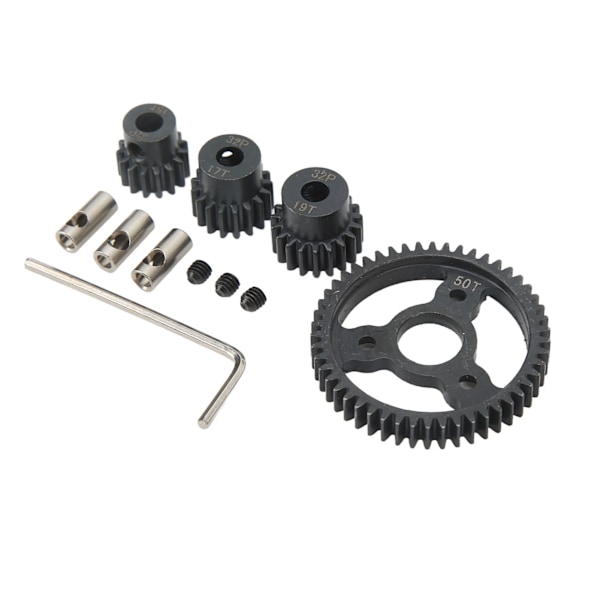 Pinion kugghjul set 50T 15T 17T 19T stål rostfritt för Traxxas Slash 4x4 RC bil
