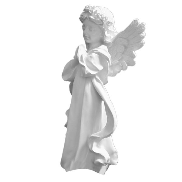 Engel Figur Bøn Engel Statue Gips Kunstværk Hjem Indretning Ornament til Værelse Kontor