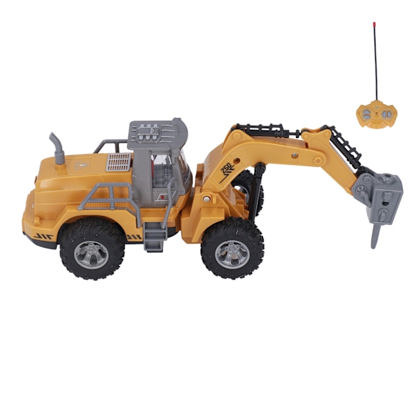 RC Grävmaskin 1/30 Skala Simulering Hög Hastighet 4 Kanaler Byggfordon Leksak för Barn Pojkar
