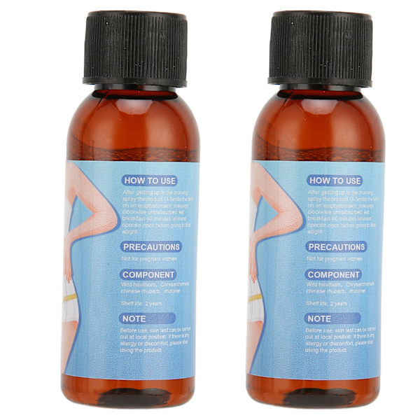 Kroppsslankespray Naturlig skånsom fettreduserende spray for tynn midje Kroppsformende tynn mage Fetttap 30ml / 1oz