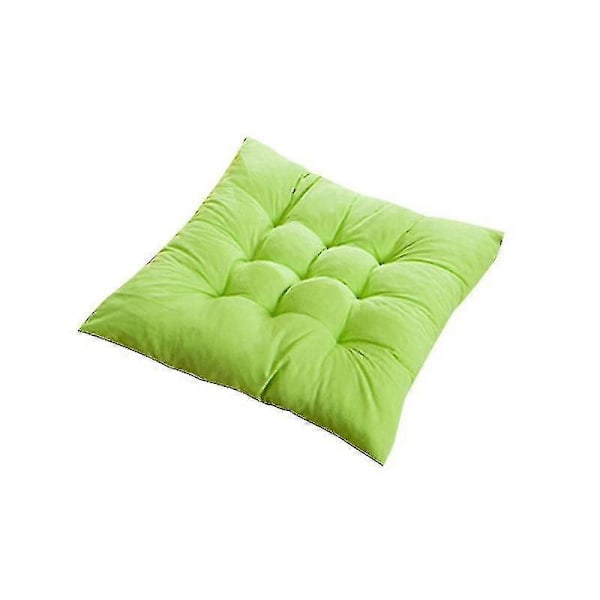 40x40cm Enfärgad Fyrkantig Mjuk Tjock Sittdyna Stol Kudde Matsal Inredning Xc -CNJR Fruktgrön
