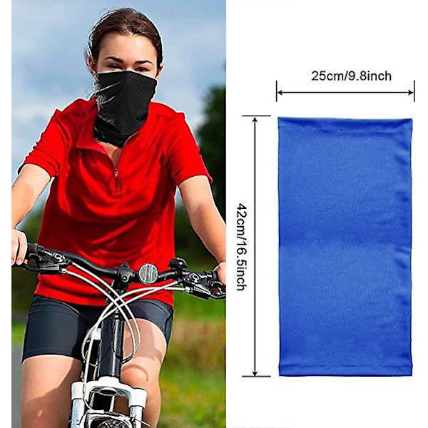 6-pack multifunktionelle elastiske rørpandebånd - UV-maske og tørklæde Gaiter Residence til yoga, løb, vandreture og cykling